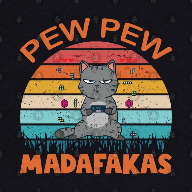 Pew Pew Cat Gaming Cat by CRE4TIX